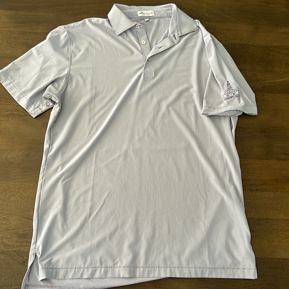 Peter Millar Summer Comfort Polo, Odessa CC, M, Purple